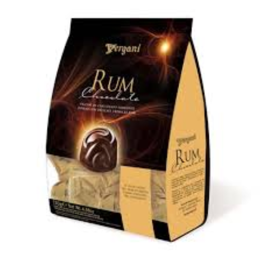 VERGANI DARK CHOC PRALINE WITH RUM 200G